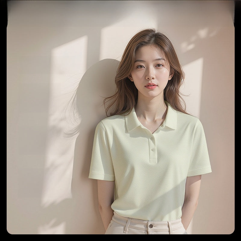 Summer High-End Collared Short-Sleeve Polo Shirts, Custom Workwear with Logo Printing, Corporate Team Custom-Made T-Shirts and Cultural Shirts