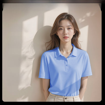 Summer High-End Collared Short-Sleeve Polo Shirts, Custom Workwear with Logo Printing, Corporate Team Custom-Made T-Shirts and Cultural Shirts