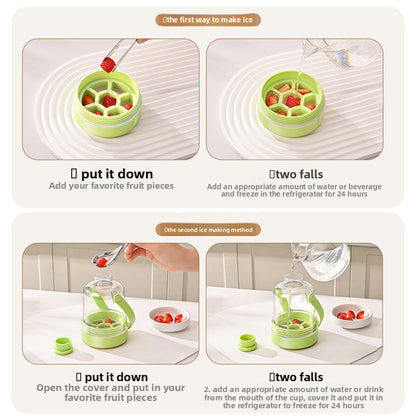 Summer Ice Cube Tray with Non-Contact Handle for Ice Making