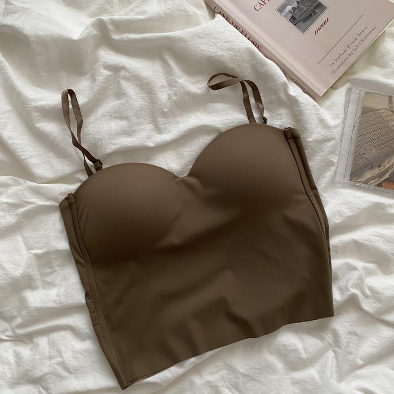 Summer Ice Silk Camisole with Built-in Bra