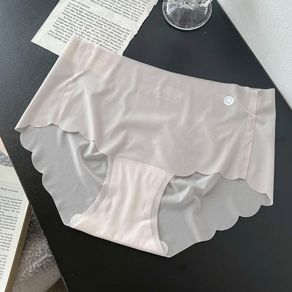 Summer Ice Silk Seamless Ladies Briefs