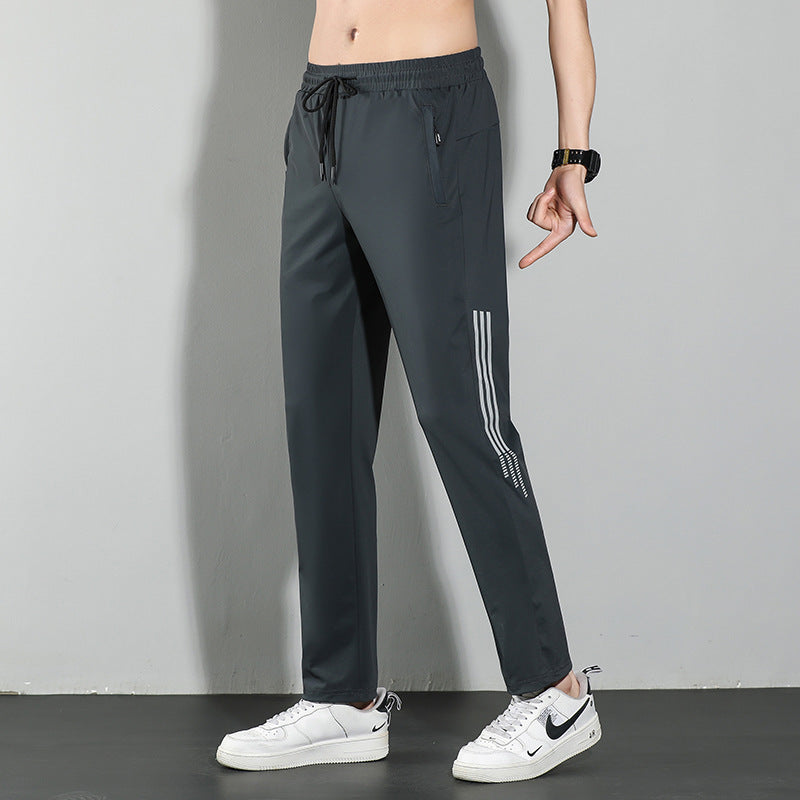 Summer Ice Silk Sports Pants