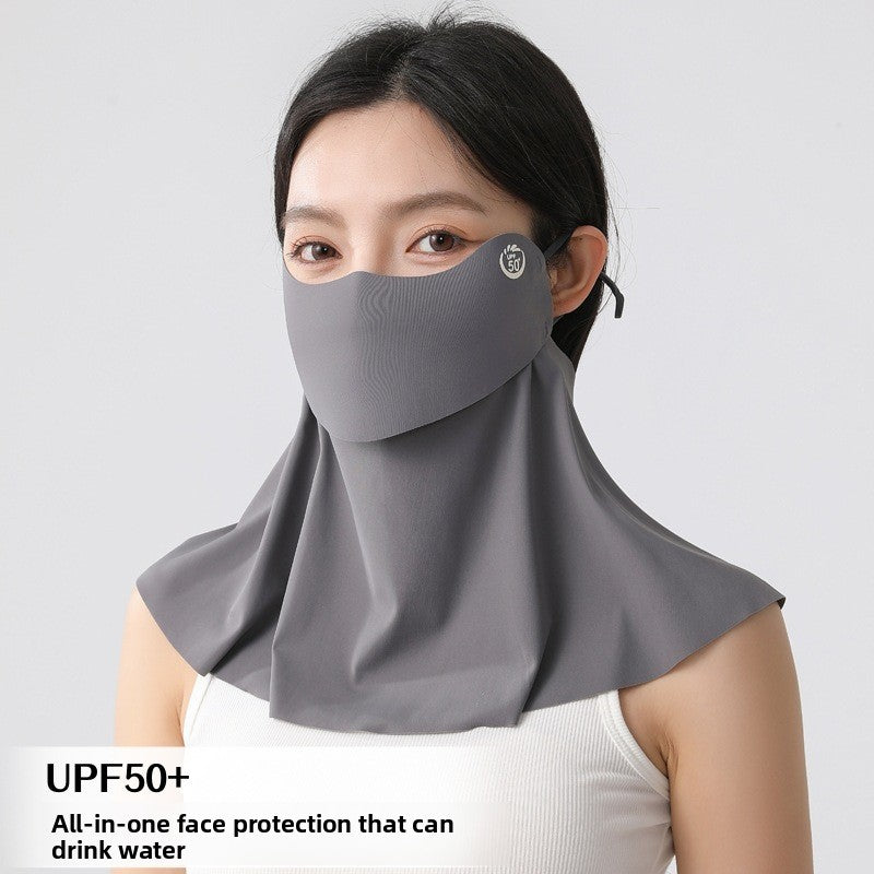 Summer Ice Silk Sun Protection Face Mask