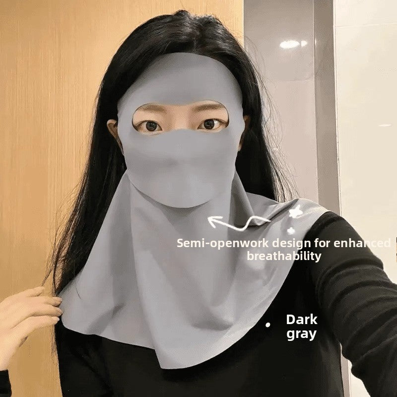 Summer Ice Silk Sun Protection Face Mask