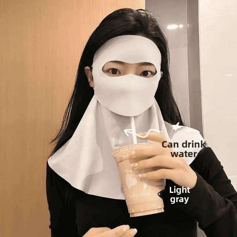 Summer Ice Silk Sun Protection Face Mask