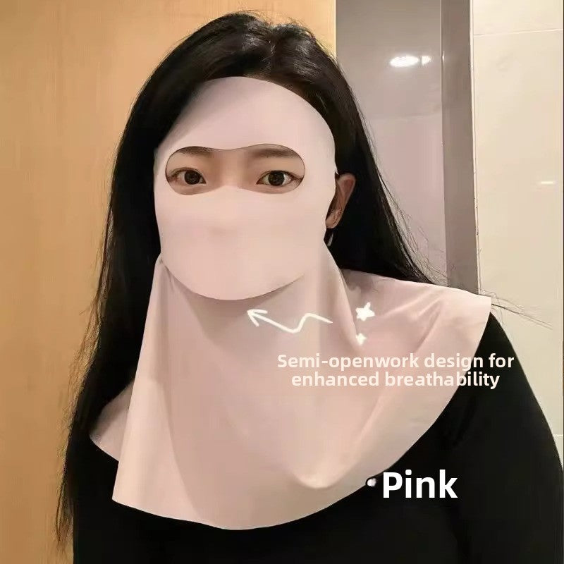 Summer Ice Silk Sun Protection Face Mask