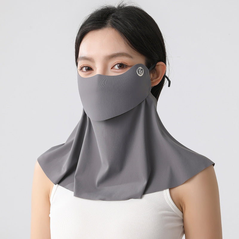 Summer Ice Silk Sun Protection Face Mask