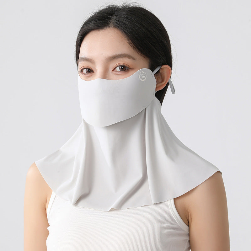 Summer Ice Silk Sun Protection Face Mask