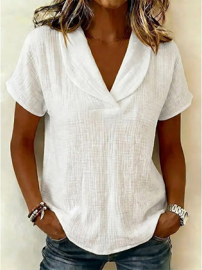 Summer knitted short-sleeve
