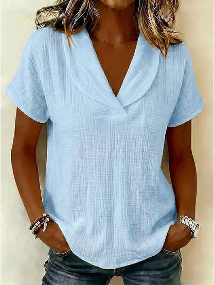 Summer knitted short-sleeve