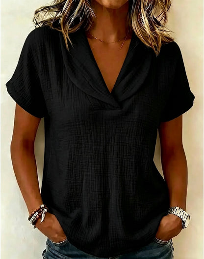 Summer knitted short-sleeve