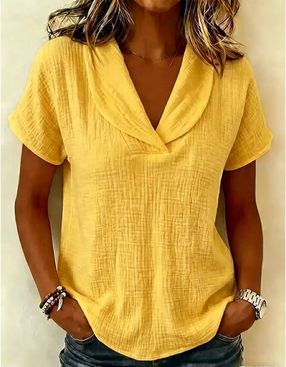 Summer knitted short-sleeve