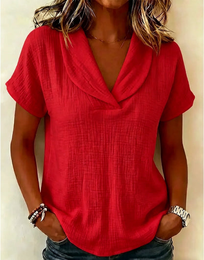 Summer knitted short-sleeve