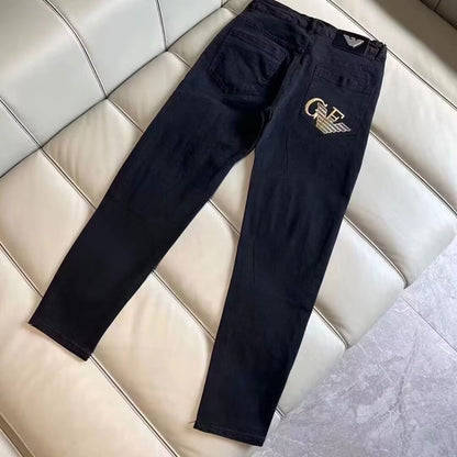 Summer letter-style denim pants