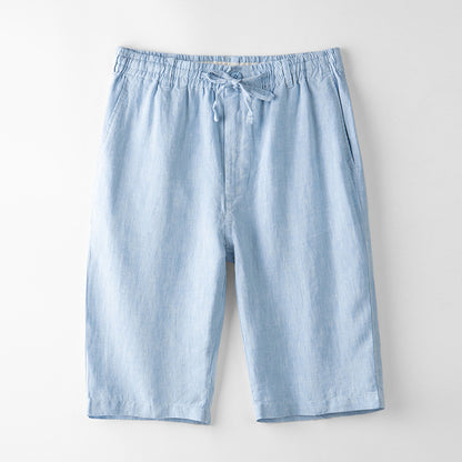 Summer linen shorts, five-pocket pants