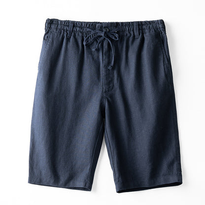 Summer linen shorts, five-pocket pants