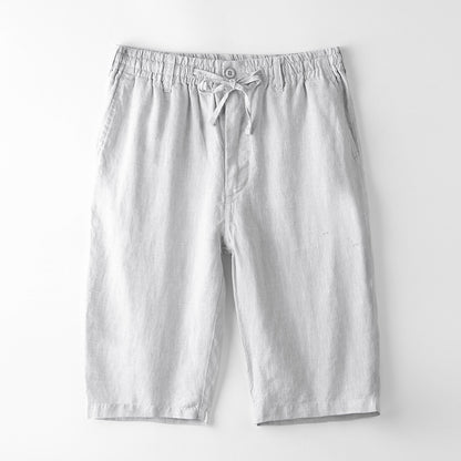 Summer linen shorts, five-pocket pants