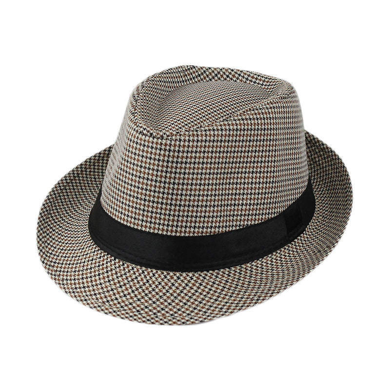 Summer Linen Straw Jazz Hat for Men and Women