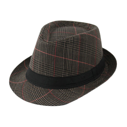 Summer Linen Straw Jazz Hat for Men and Women