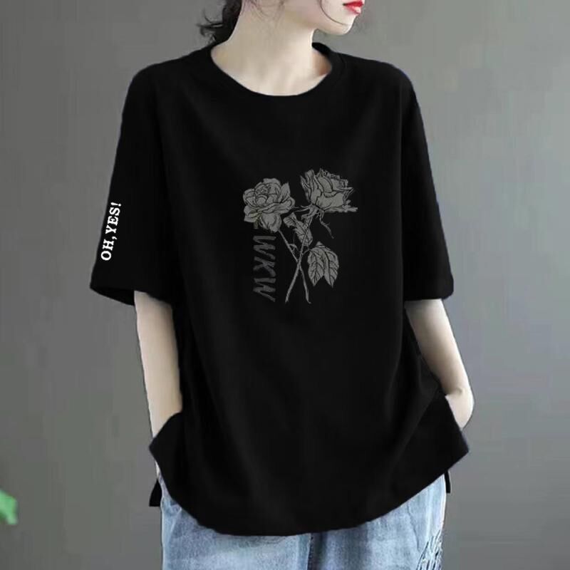 summer loose printed short-sleeved T-shirt