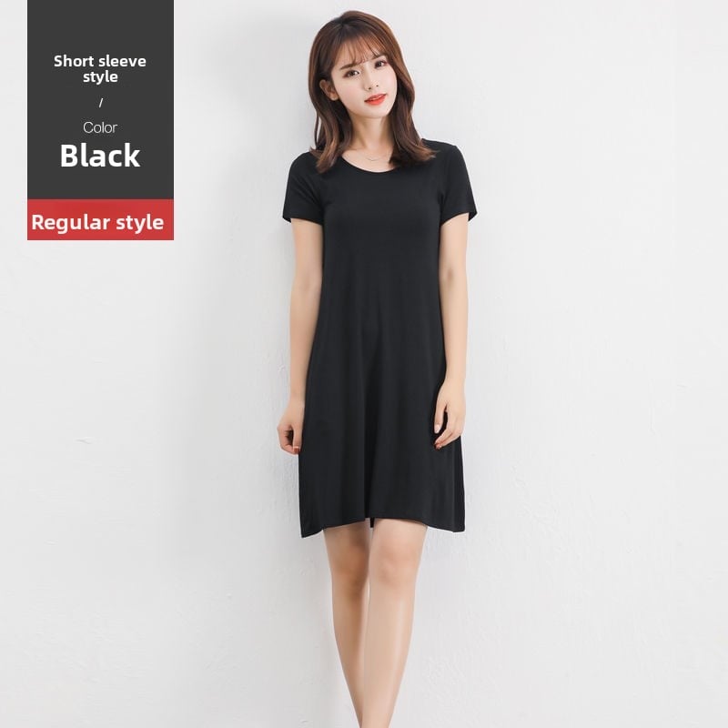Summer new black dress