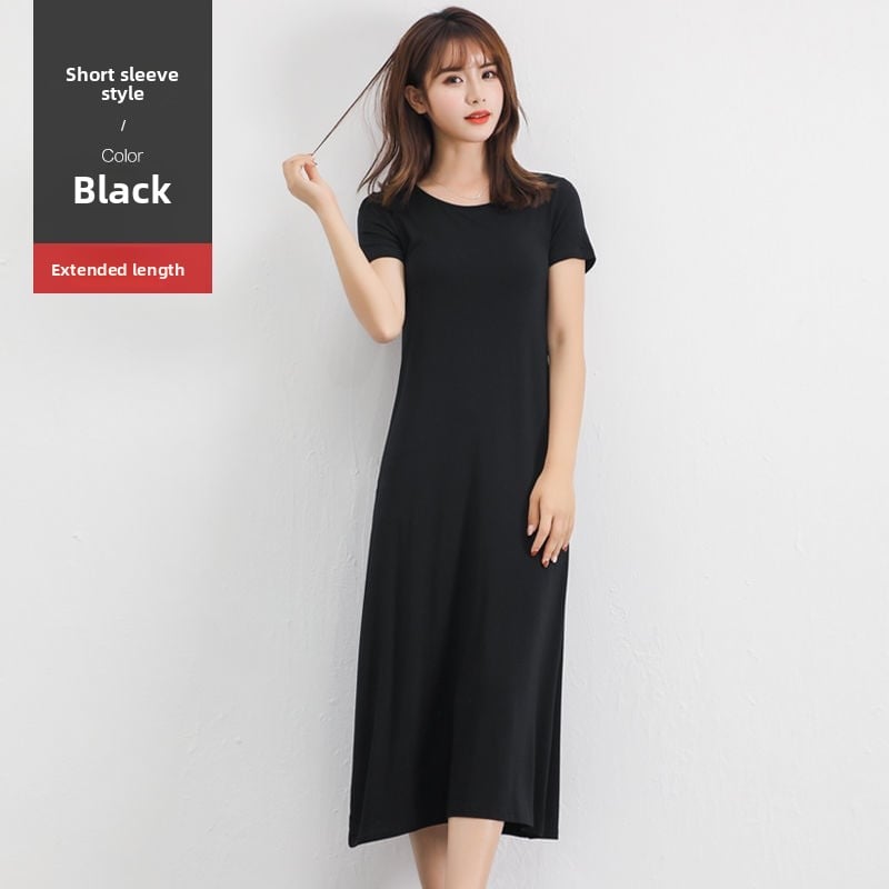 Summer new black dress