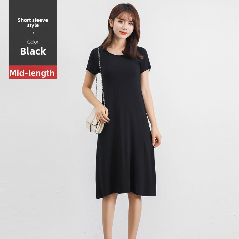 Summer new black dress