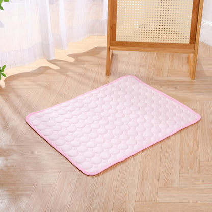 Summer Pet Cooling Mat Ice Silk Pad