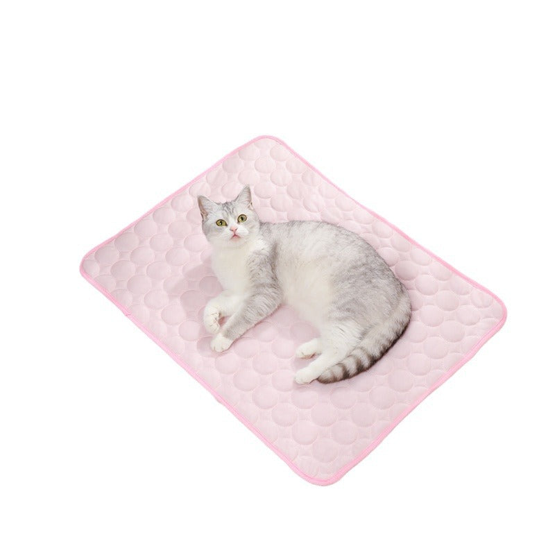 Summer Pet Cooling Mat Ice Silk Pad