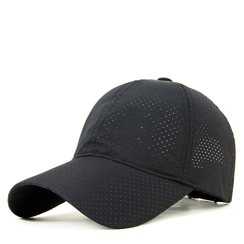 Summer Quick-Dry Baseball Cap for Men and Women with Extra-Large Head Circumference, Korean-Style Sun Protection Hat