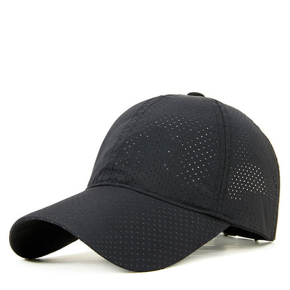 Summer Quick-Dry Baseball Cap for Men and Women with Extra-Large Head Circumference, Korean-Style Sun Protection Hat