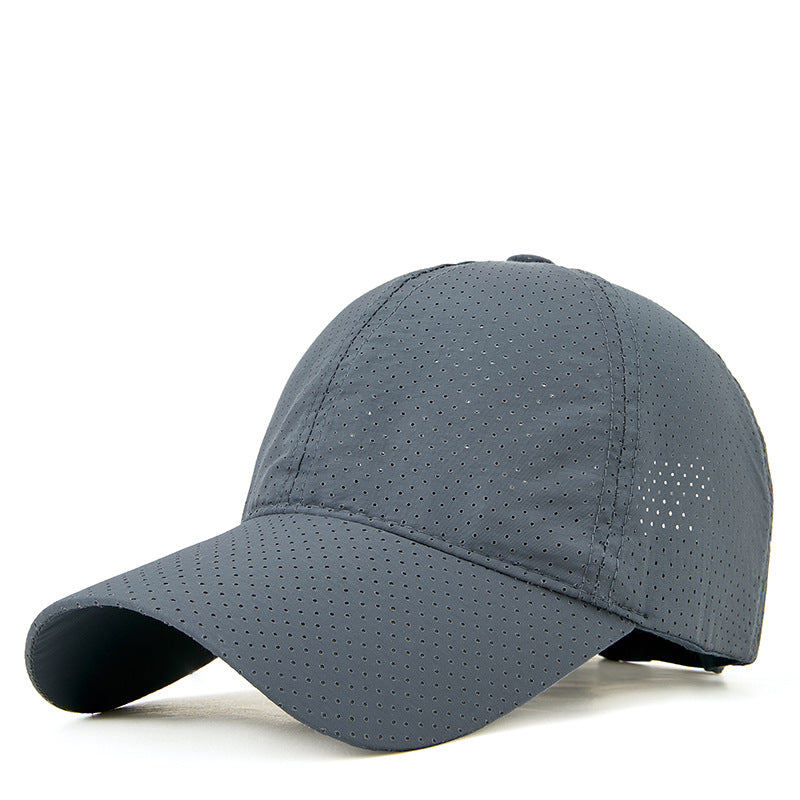 Summer Quick-Dry Baseball Cap for Men and Women with Extra-Large Head Circumference, Korean-Style Sun Protection Hat