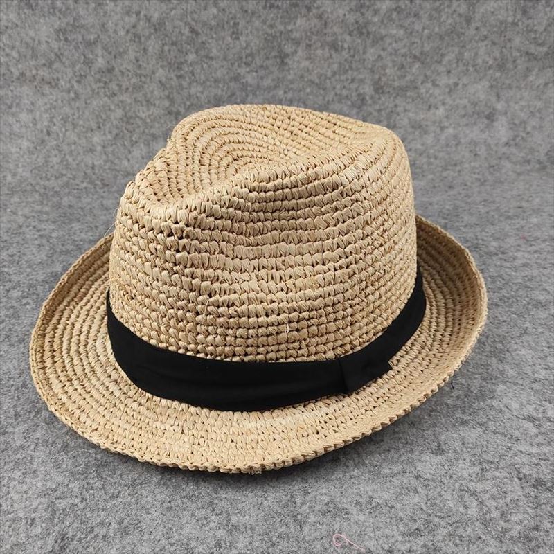 Summer Raffia Straw Top Hat