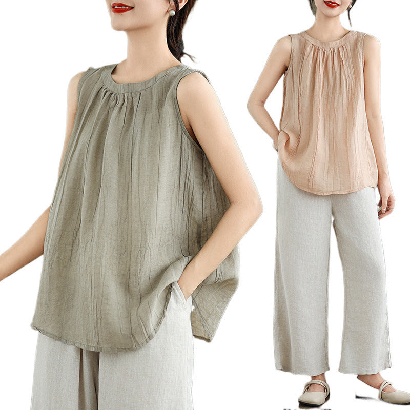 Summer Ramie Vest