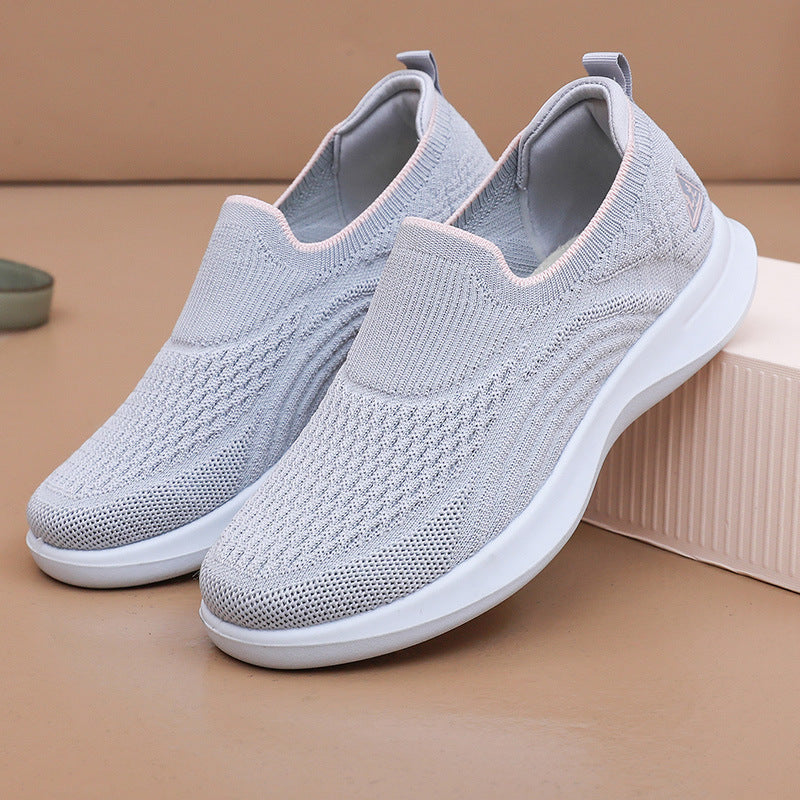 Summer Shoes for Women Casual Walking Shoes, Slip-On Soft-Soled Mom Shoes,