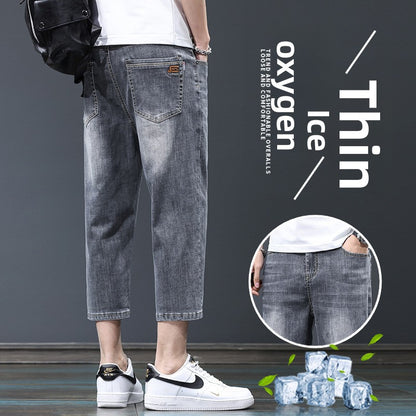 Summer short denim pants for men