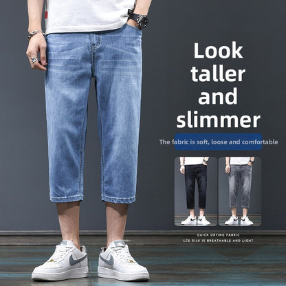Summer short denim pants for men