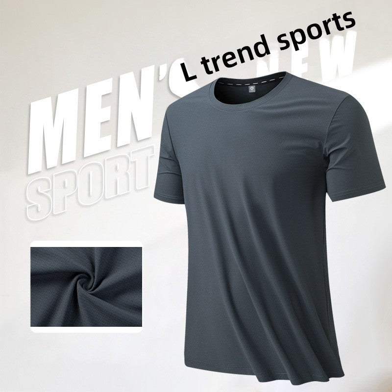 Summer silk breathable short-sleeved t-shirt