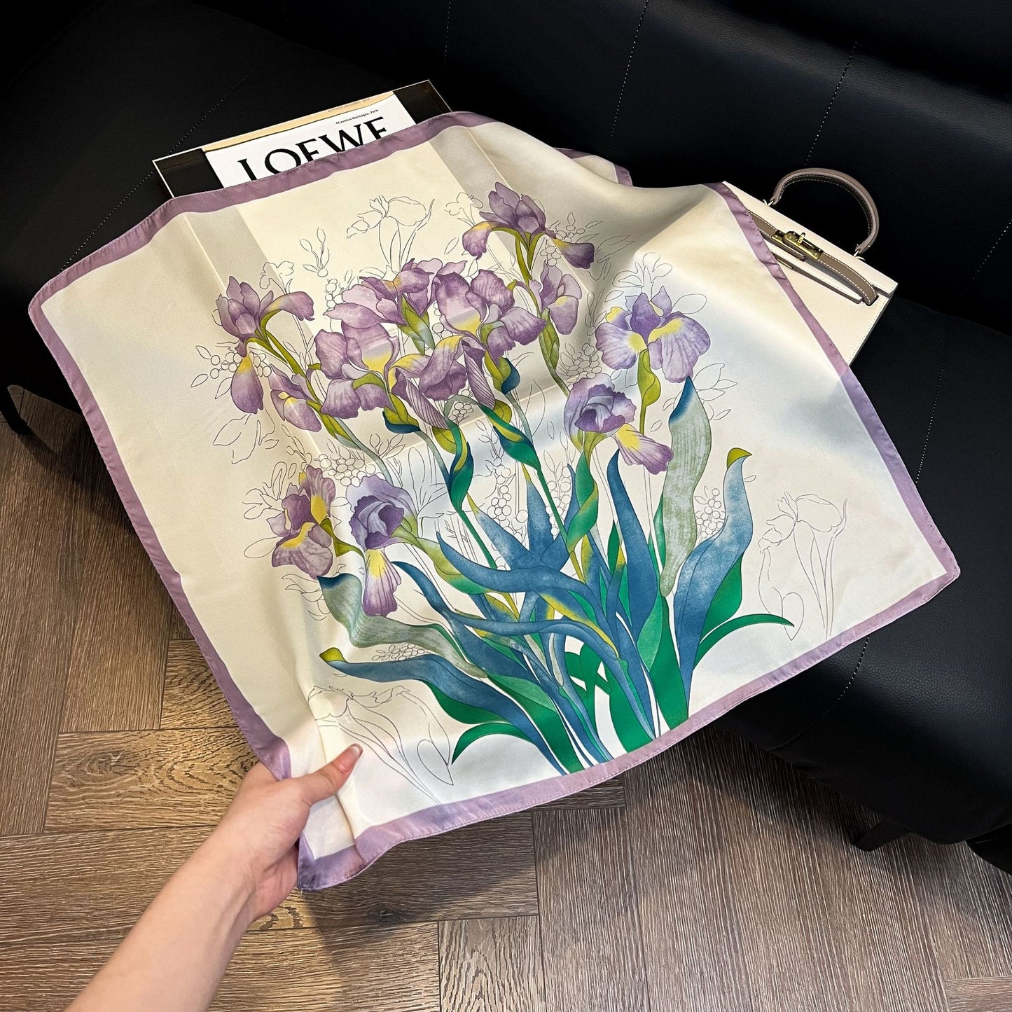 Summer Silk Scarves for Women 70X70 Square Scarves