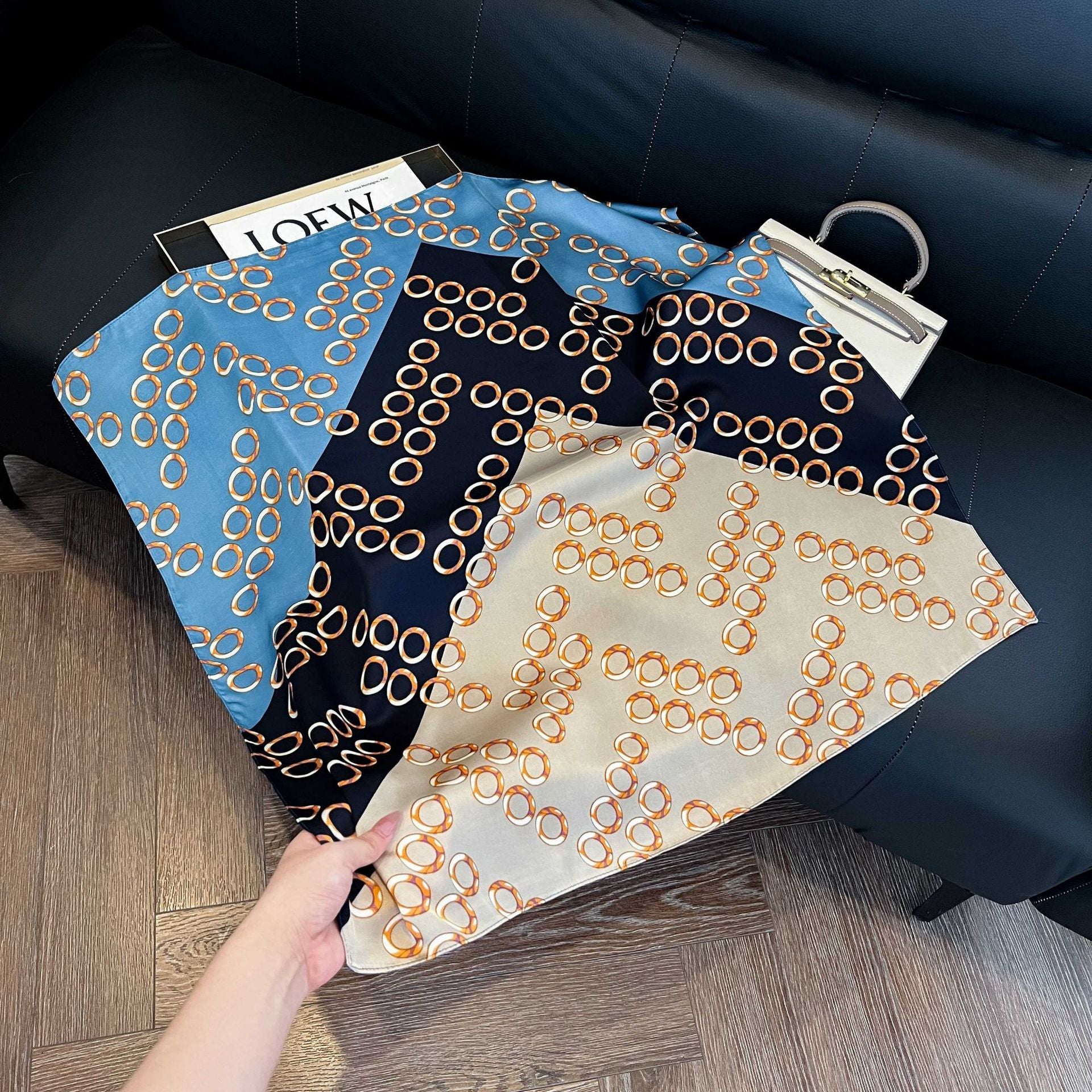 Summer Silk Scarves for Women 70X70 Square Scarves