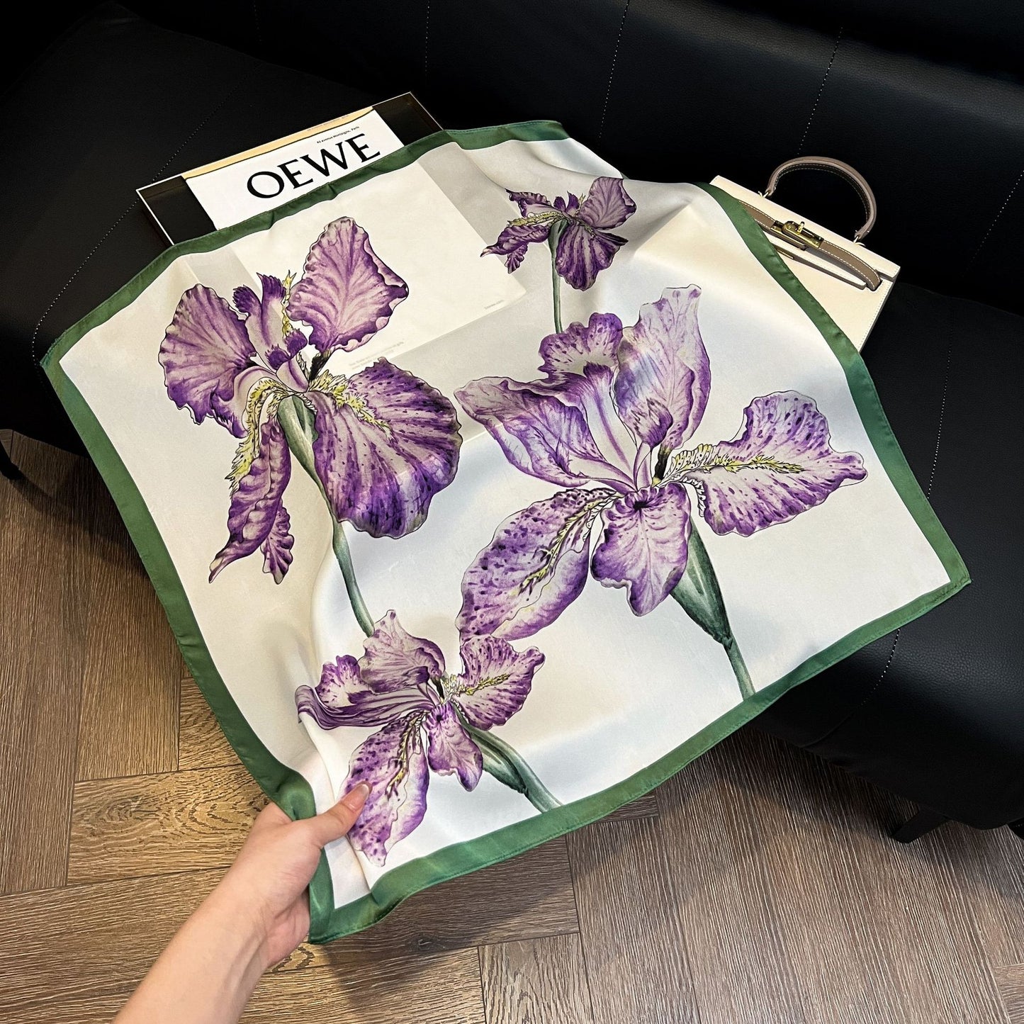 Summer Silk Scarves for Women 70X70 Square Scarves