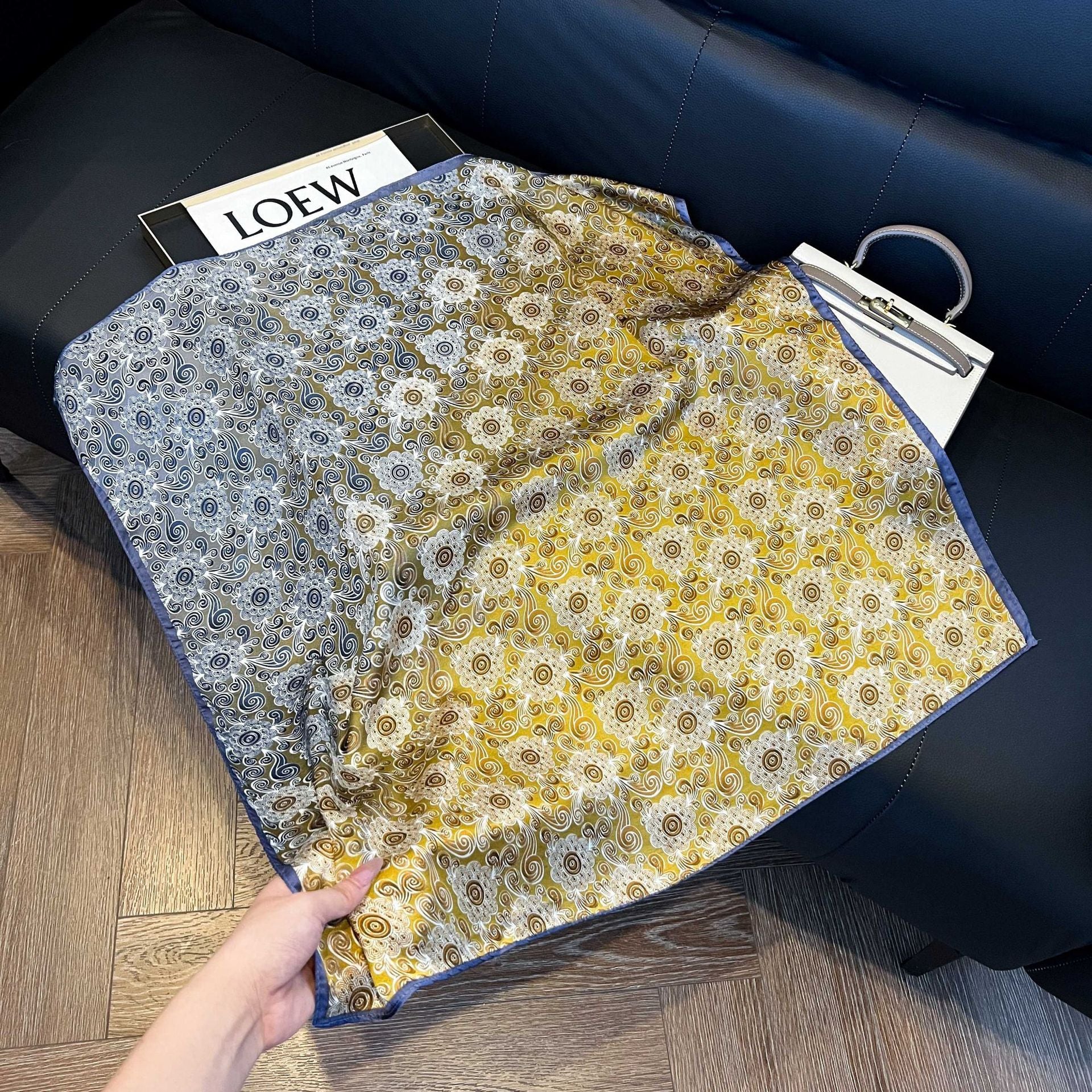 Summer Silk Scarves for Women 70X70 Square Scarves