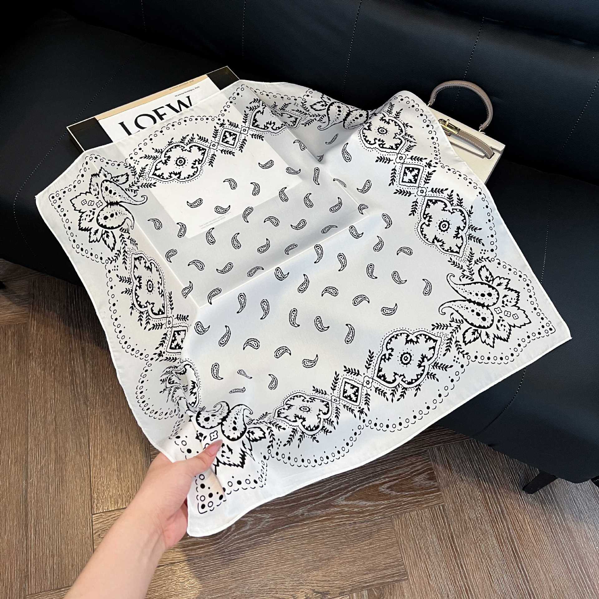 Summer Silk Scarves for Women 70X70 Square Scarves