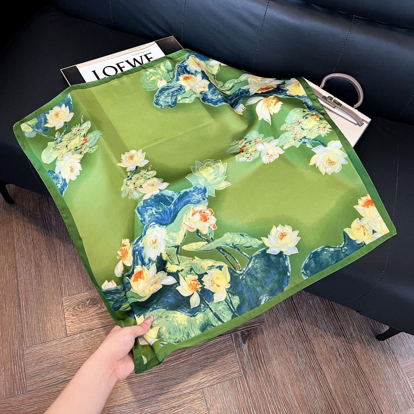 Summer Silk Scarves for Women 70X70 Square Scarves