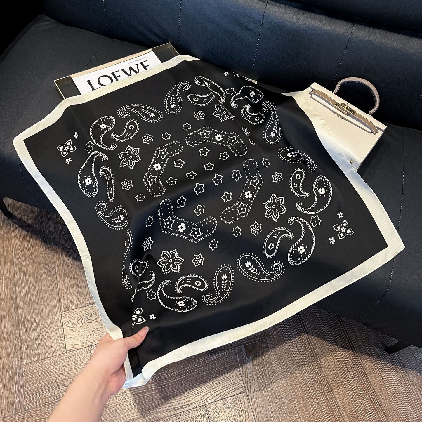 Summer Silk Scarves for Women 70X70 Square Scarves