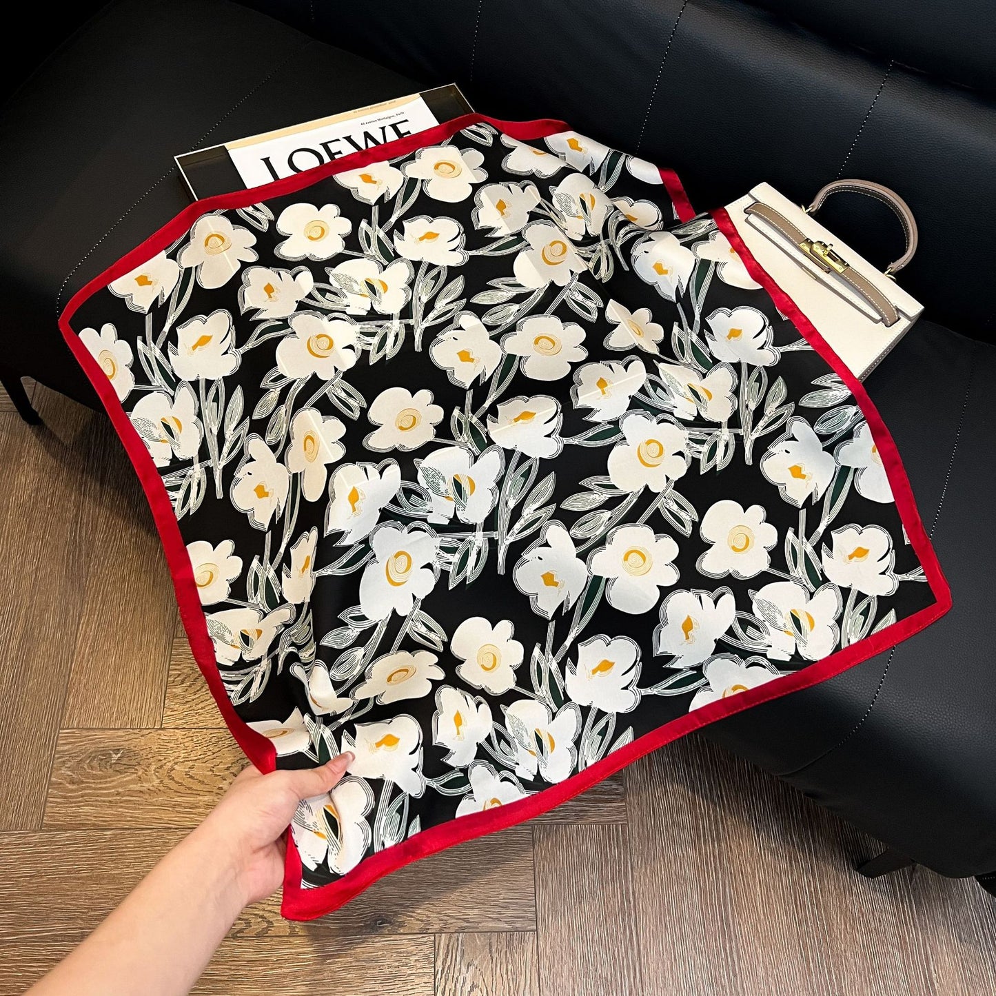 Summer Silk Scarves for Women 70X70 Square Scarves