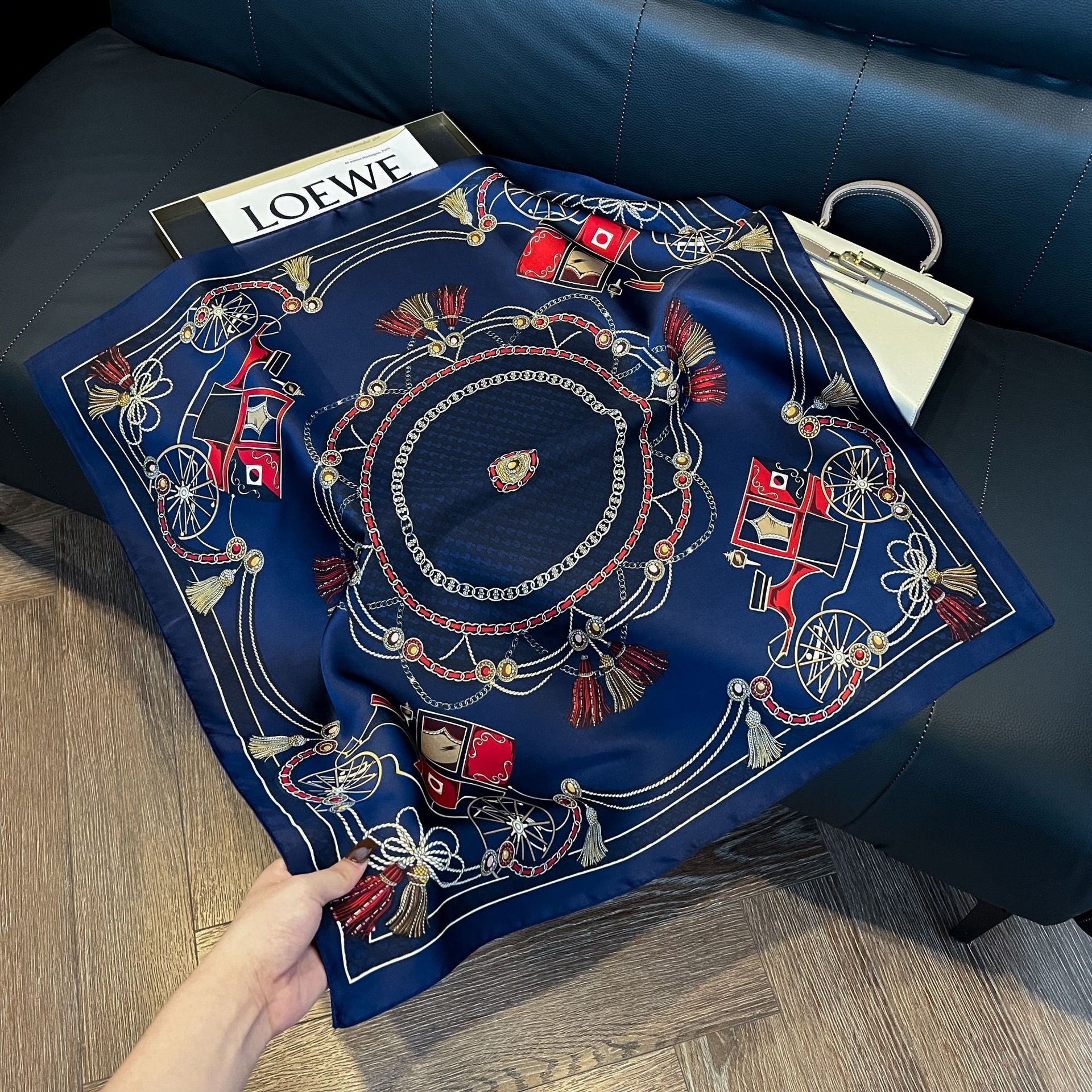 Summer Silk Scarves for Women 70X70 Square Scarves