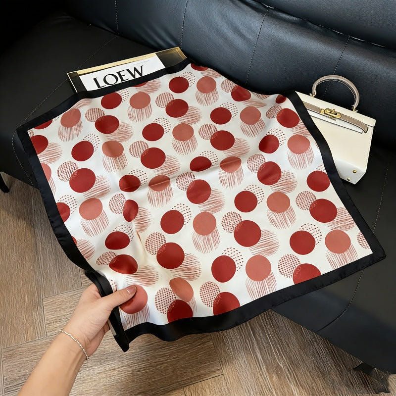 Summer Silk Scarves for Women 70X70 Square Scarves