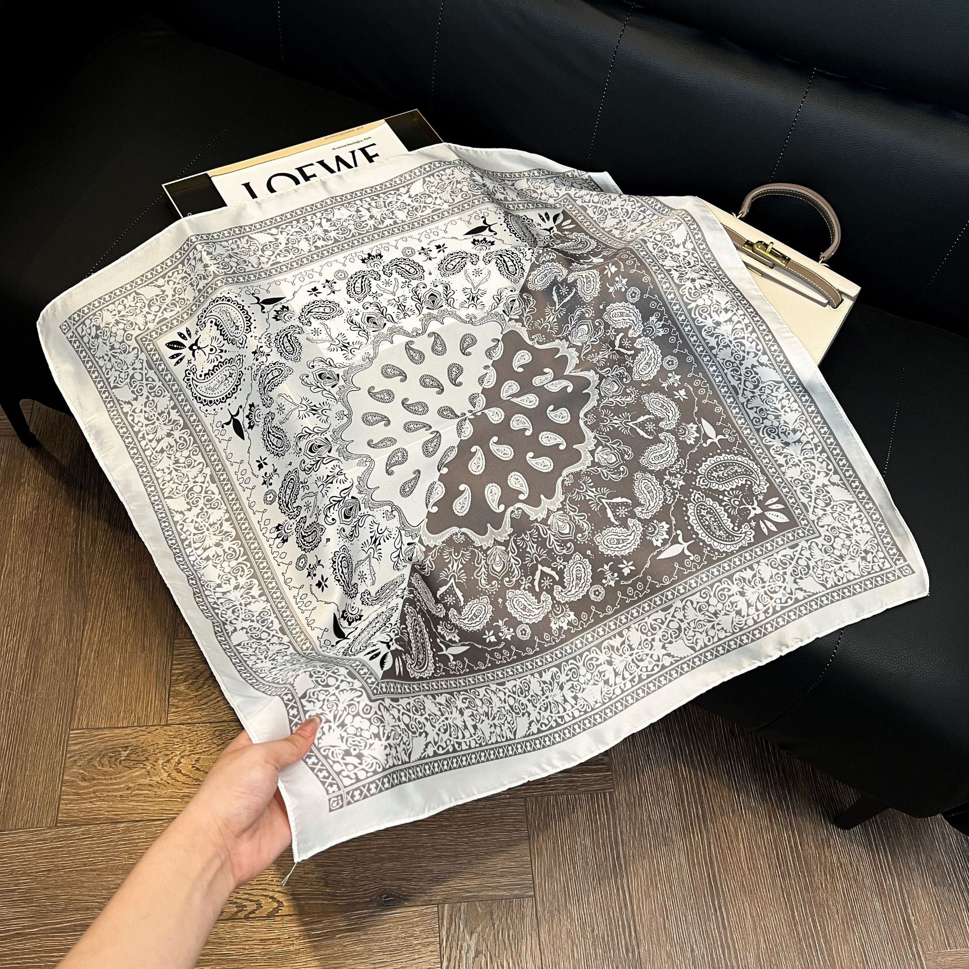 Summer Silk Scarves for Women 70X70 Square Scarves