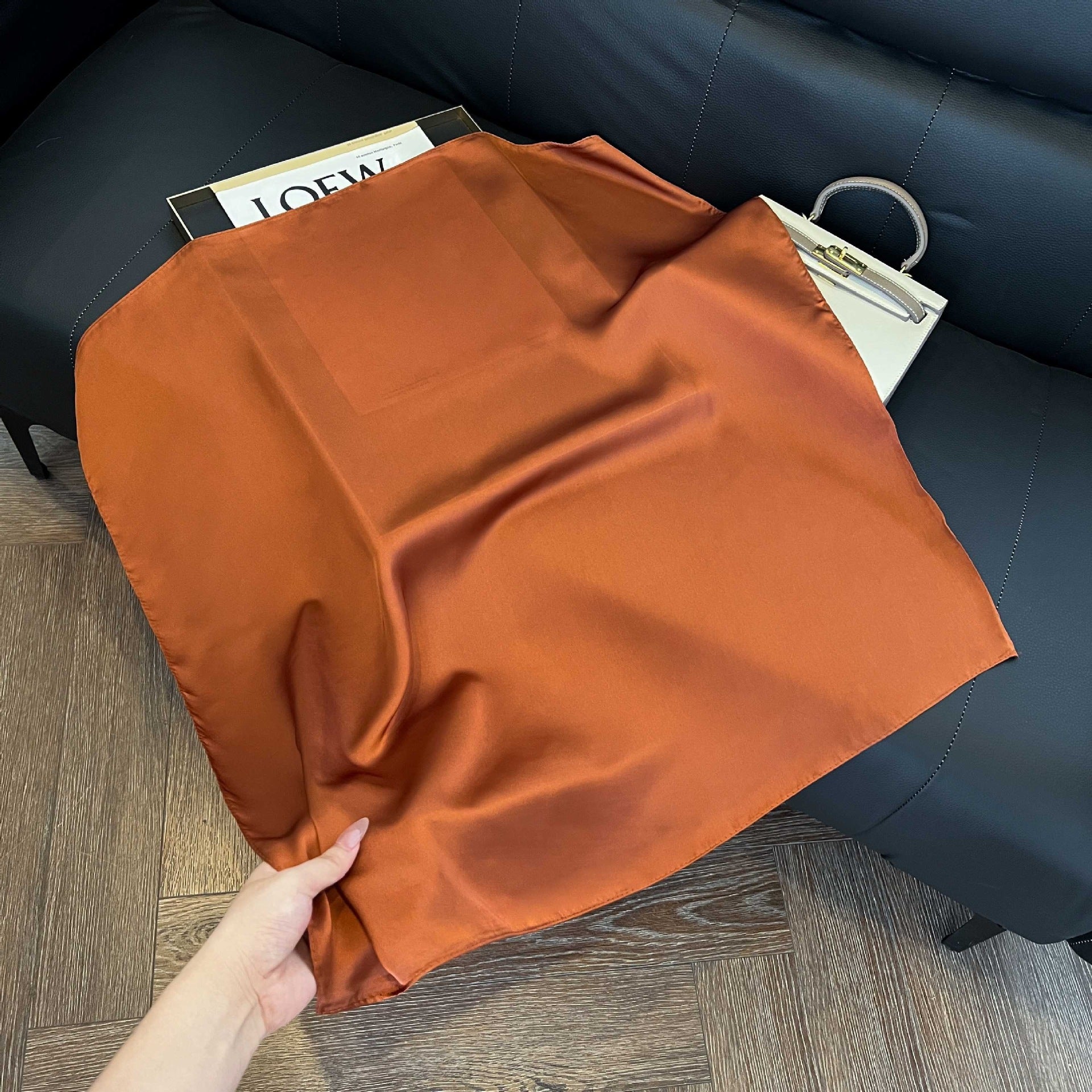 Summer Silk Scarves for Women 70X70 Square Scarves